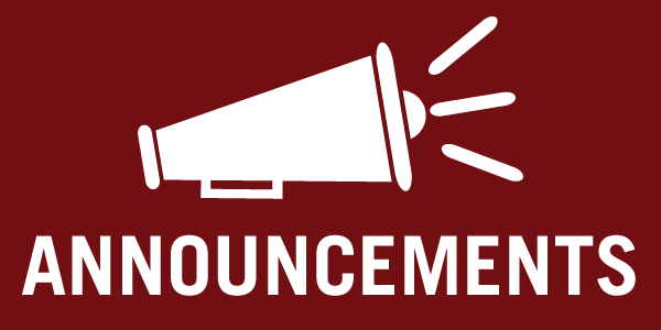 ANNOUNCEMENTS!